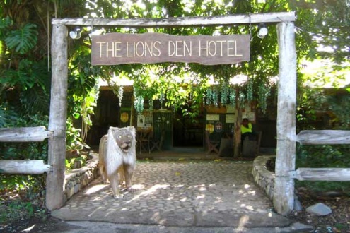 The famous Lions Den Hotel